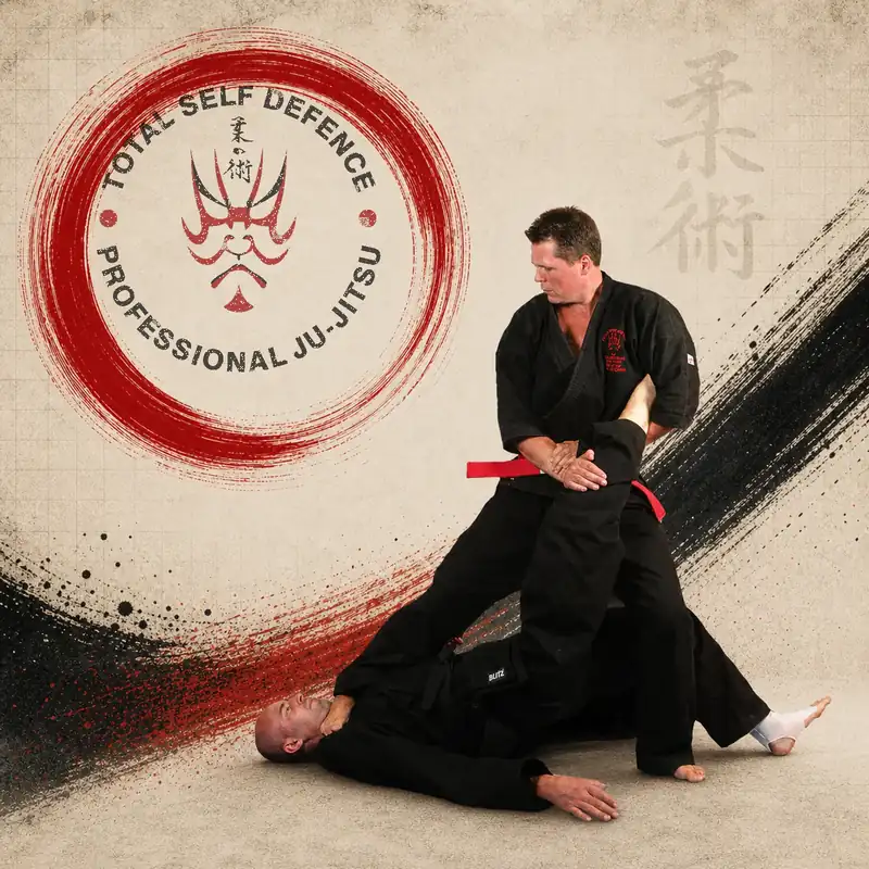 Total Self Defence instructors demonstrating a controlled Ju-Jitsu joint lock