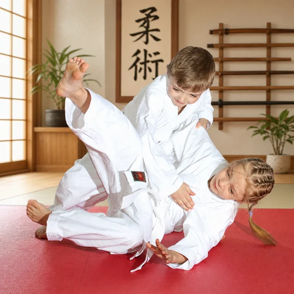 Children practising Ju-Jitsu at Total Self Defence