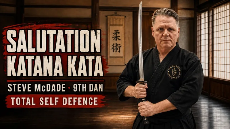 Salutation Katana Kata from the Japanese Ju-Jitsu black belt syllabus